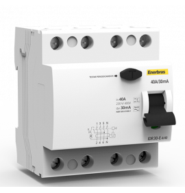 Interruptor Diferencial Residual Tetrapolar de 40A - ENERBRAS